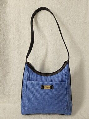 Liz Claiborne Crazy Horse Blue Hobo Bag